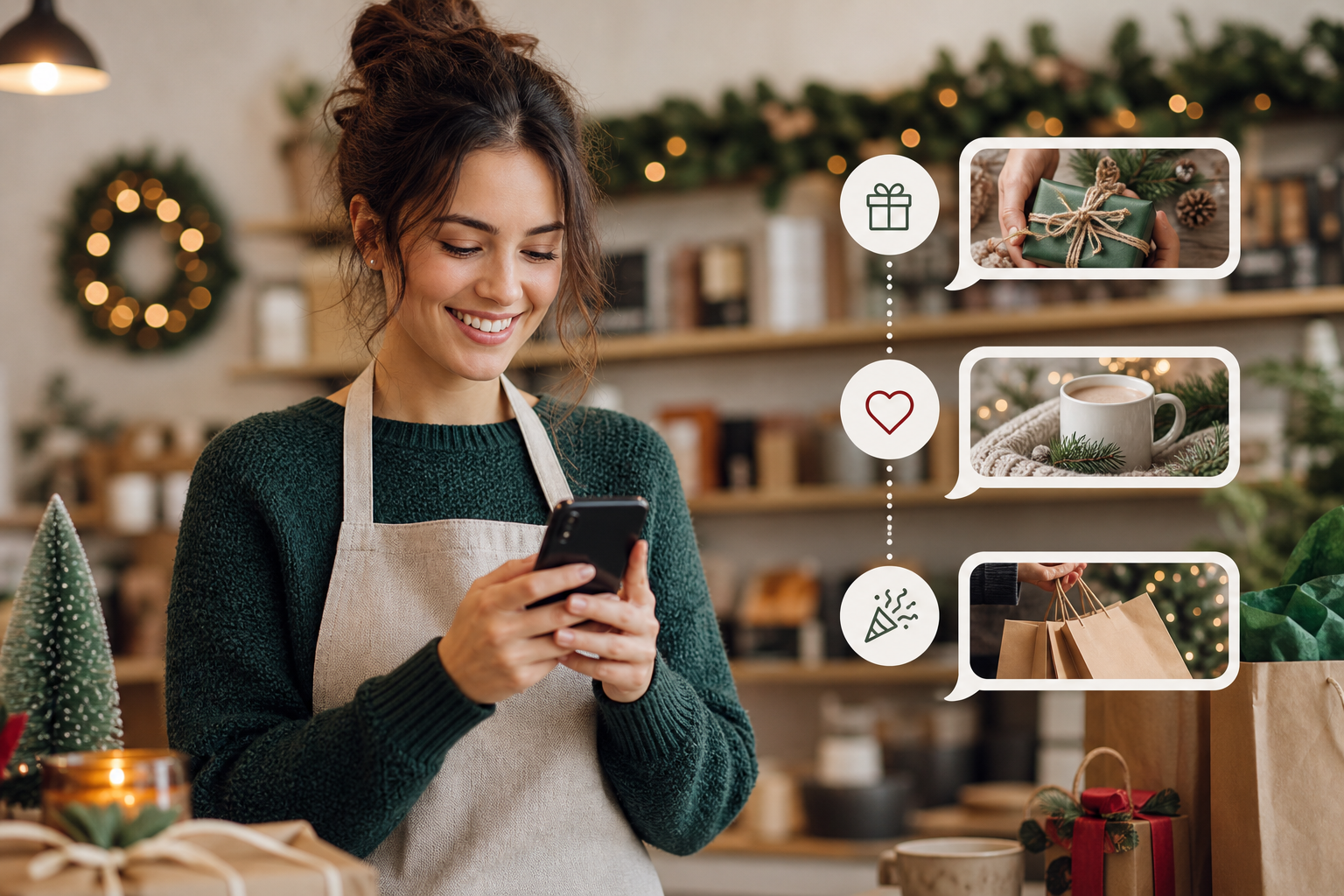 Holiday SMS Campaign for Small Business: A 3-Message Framework